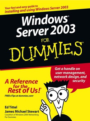 cover image of Windows Server 2003 For Dummies